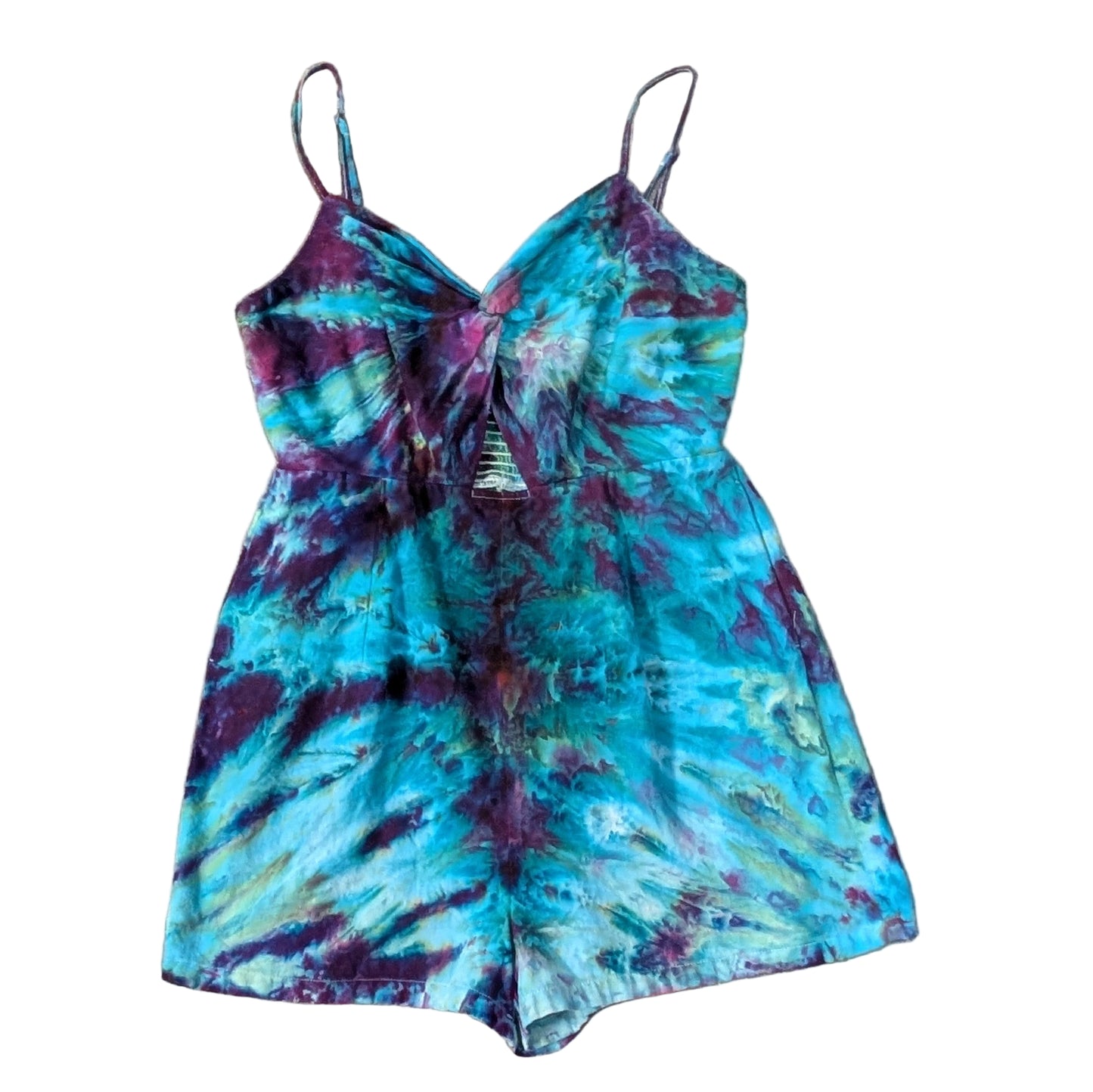 Size Medium "Melty Ice" Ice Dye Shorts Jumper