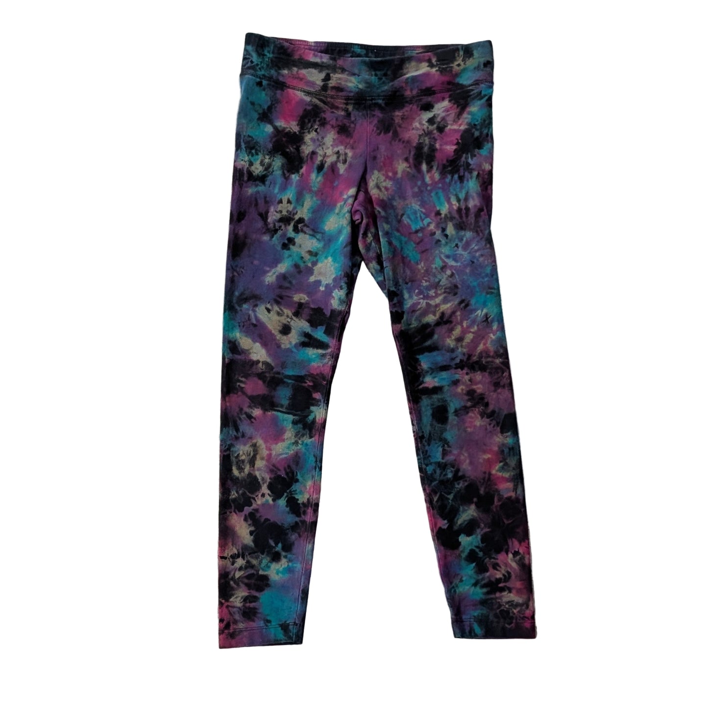 Size Medium "Purple Reign!" Reverse Tie Dye Leggings