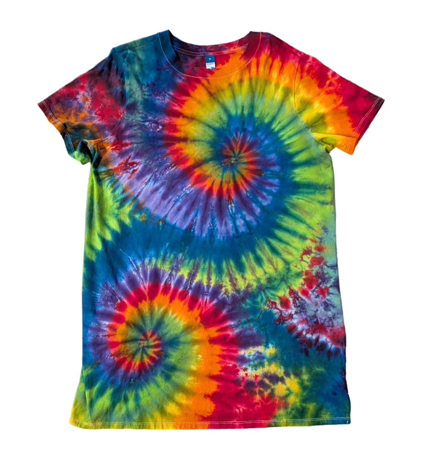 Size XL "Rainbow Day" Liquid Tie Dye Dress