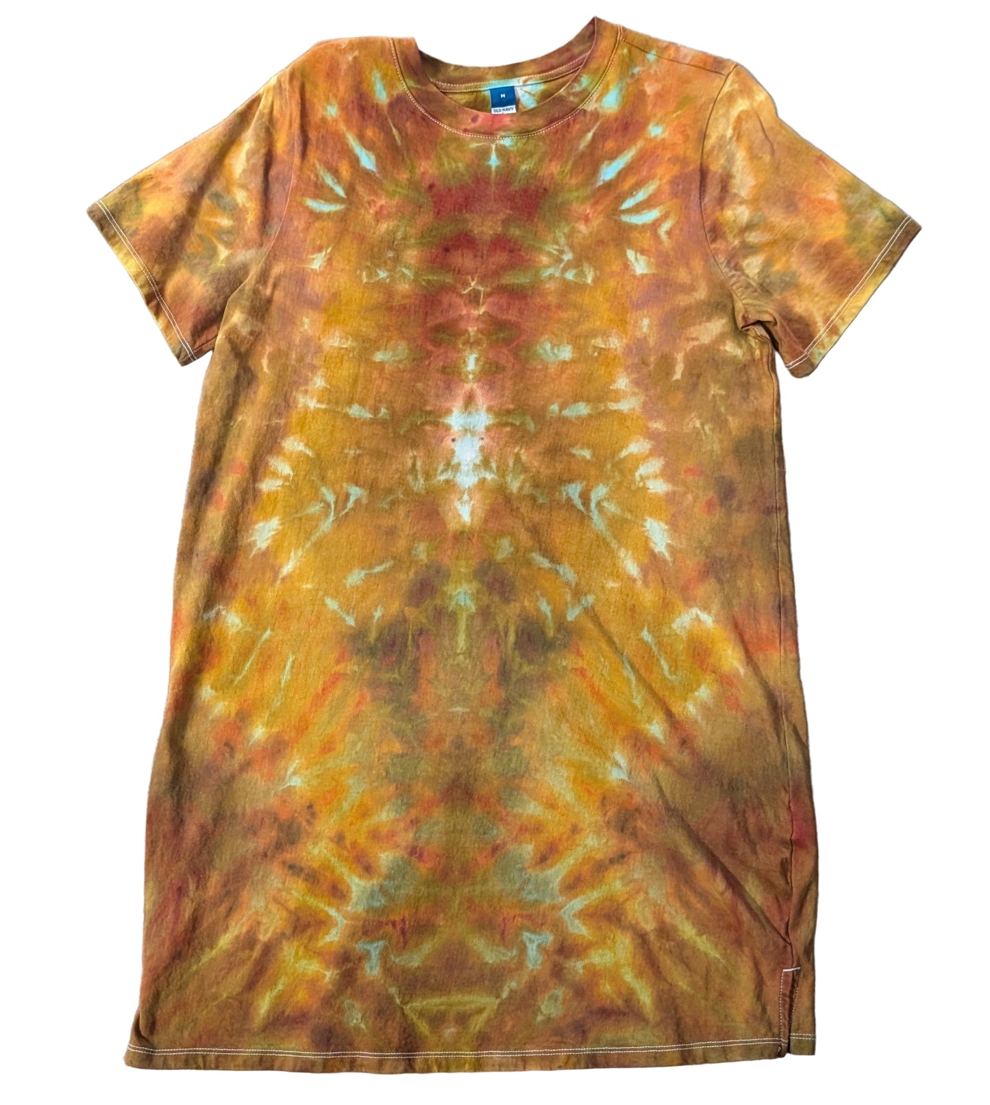 Size Medium "Marigold" Ice Dye Dress