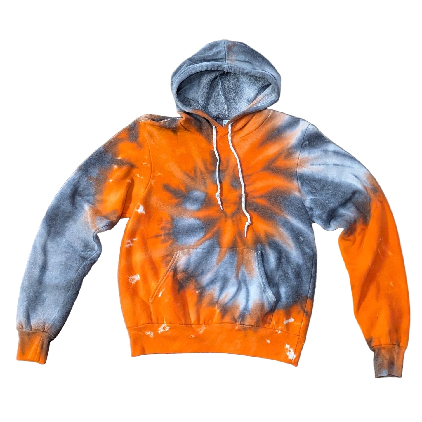 Size Small "Creamsicle" Liquid Tie Dye Hoodie