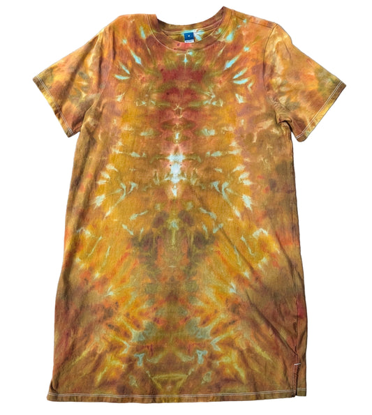 Size Medium "Marigold" Ice Dye Dress