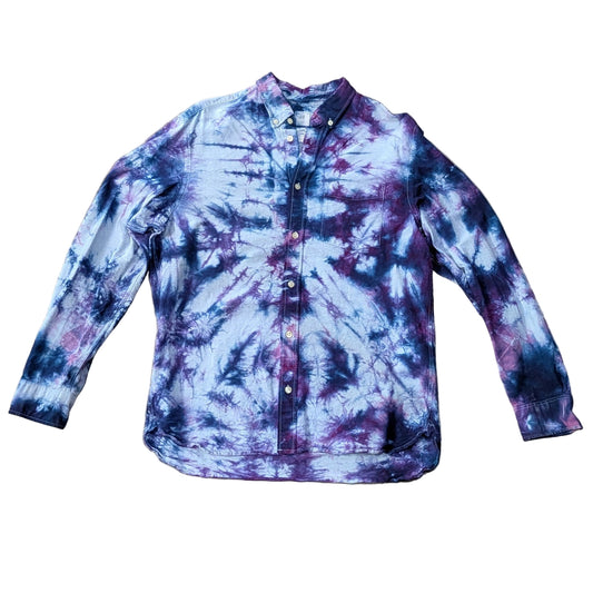 Size Medium "Blue Agate" Liquid Tie Dye